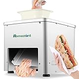 Mxmoonant Meat Cutter Machine 5mm Cortadora de Carne Commercial Meat Slicer Cuber for Restaurant Taco Chicken Breast Beef 110V US Plug